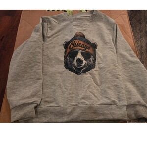 NWOT Kids Vintage Chicago Bear Graphic Sweatshirt Gray Size 100 (3T)